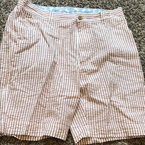 Vintage 1946 pink seersucker shorts